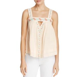 BANJARA EMBROIDERED KEYHOLE TOP